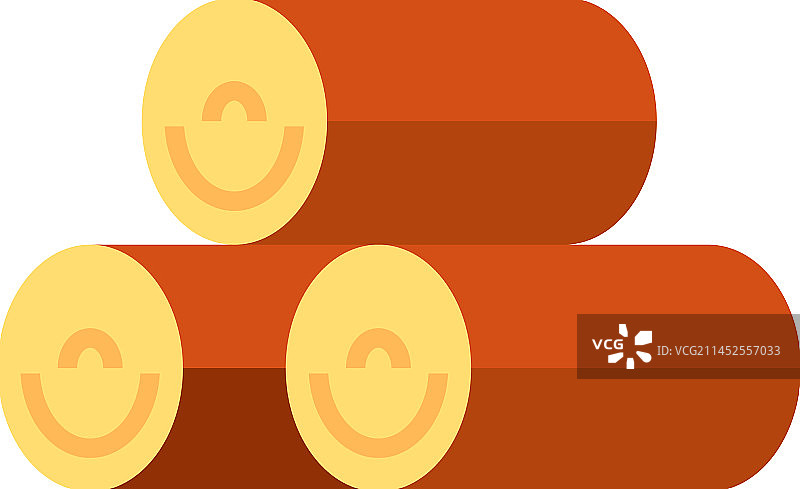 原木堆图标图片素材