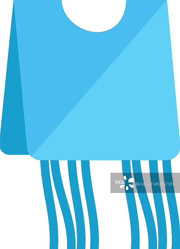 蓝色穗边服饰图标图片素材