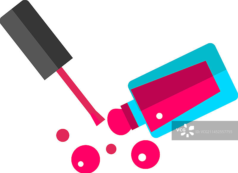 粉色指甲油图标图片素材