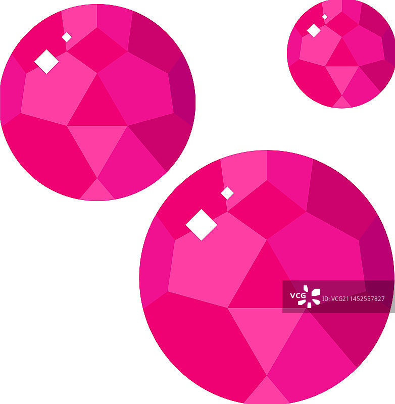 亮粉色石榴石矿物图标图片素材