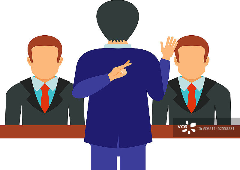 政治人物展示诚实的欺骗姿态图片素材