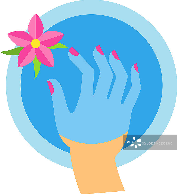 手部清洁浴缸图标图片素材