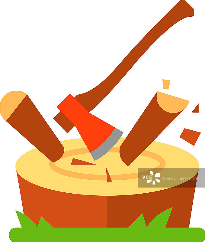 原木切割图标图片素材