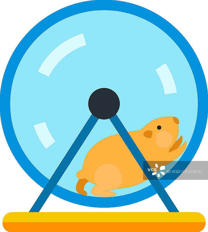 仓鼠滚轮图标图片素材