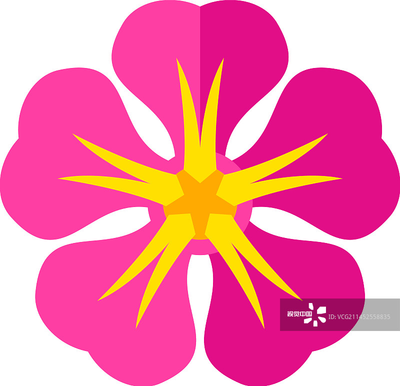 粉色鸡蛋花图标图片素材