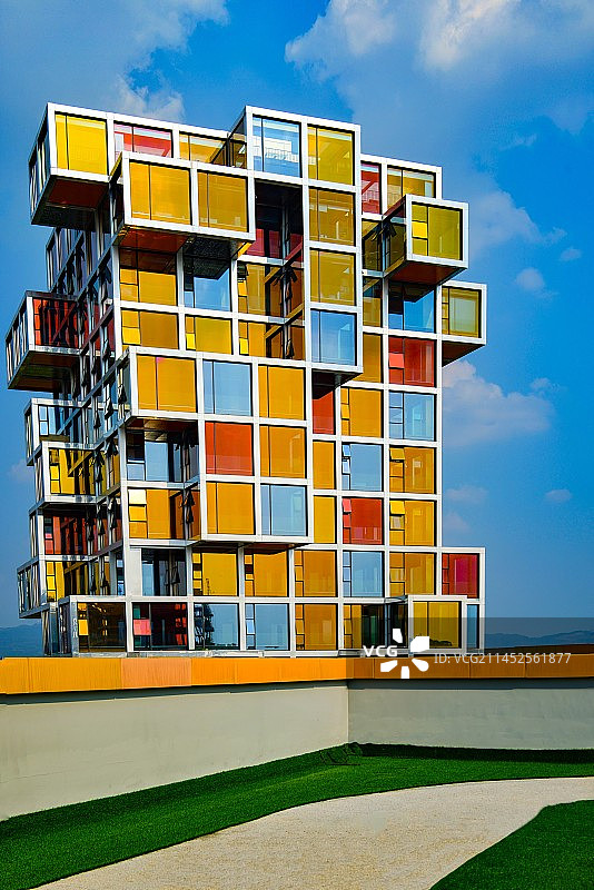 成都的玻璃房子图片素材