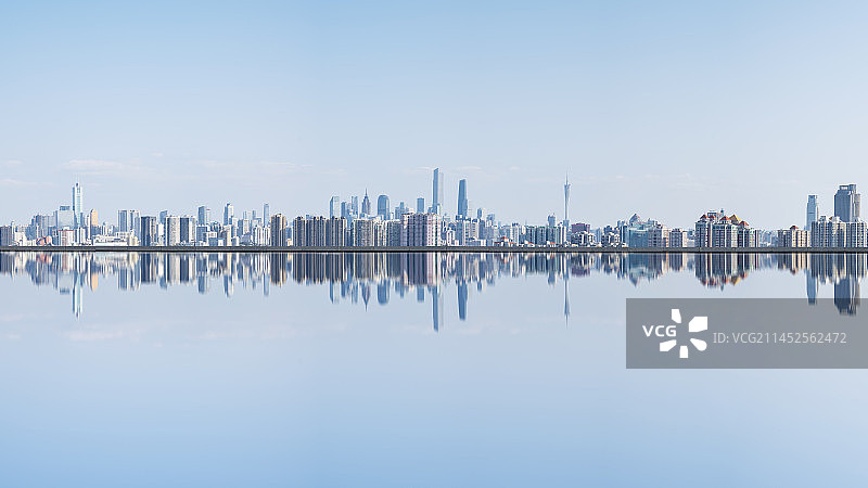 广州城市天际线图片素材