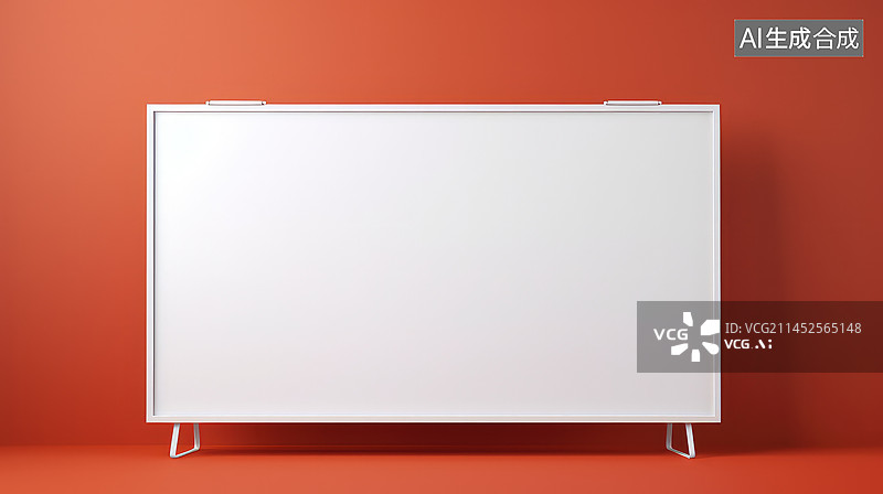 【AI数字艺术】空白的白色展板，进行二次添加的图片素材