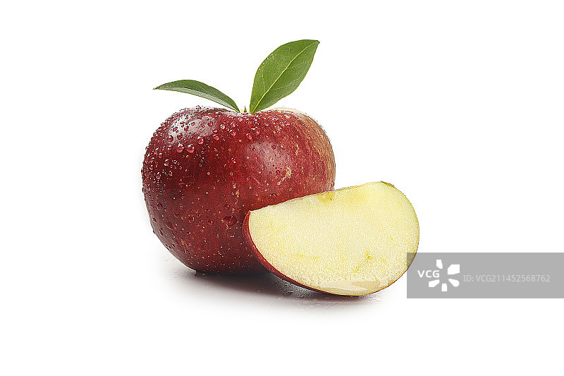 白底上的红露苹果图片素材