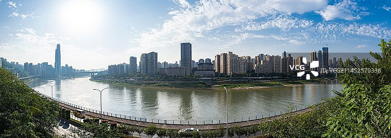 重庆天际线全景图片素材