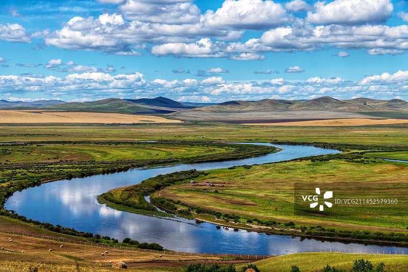 额尔古纳河图片素材