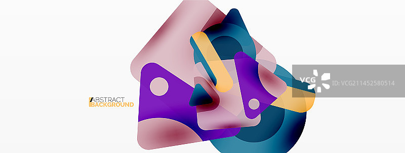 直线三角形、正方形和圆形原形图片素材