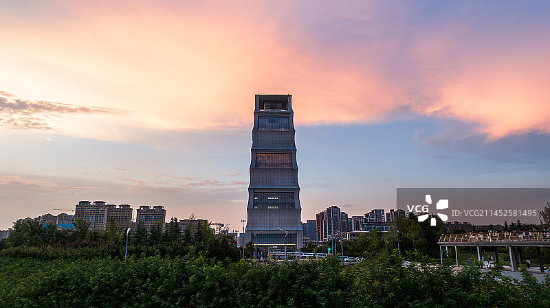 西安揽月阁城市地标建筑图片素材