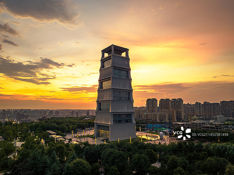 西安揽月阁城市地标建筑图片素材