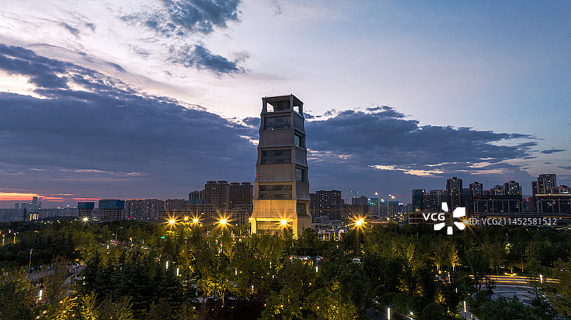 西安揽月阁城市地标建筑图片素材