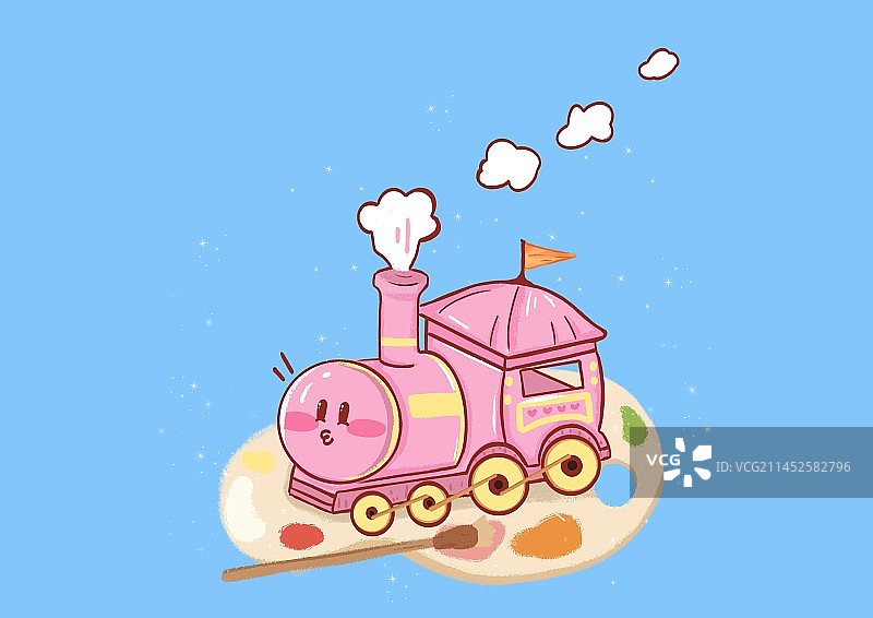 通往未来的小火车图片素材