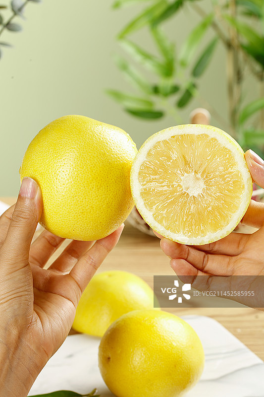 浅底上的南非橙柚图片素材