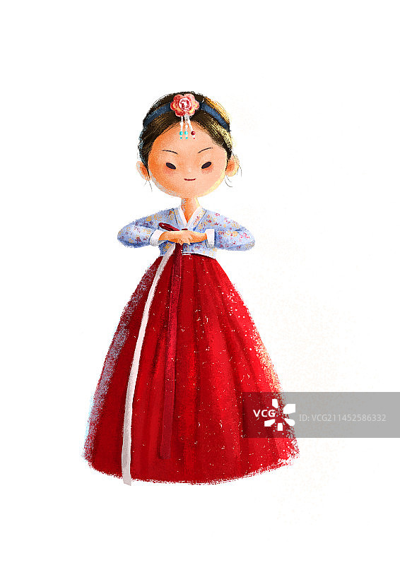 五十六个民族之朝鲜族图片素材