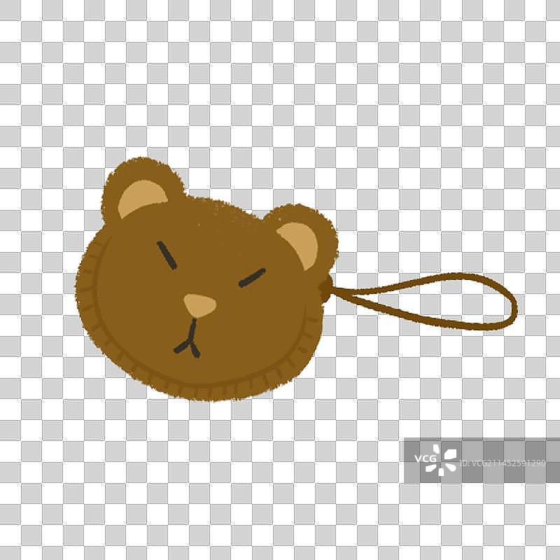 小熊钱包图片素材