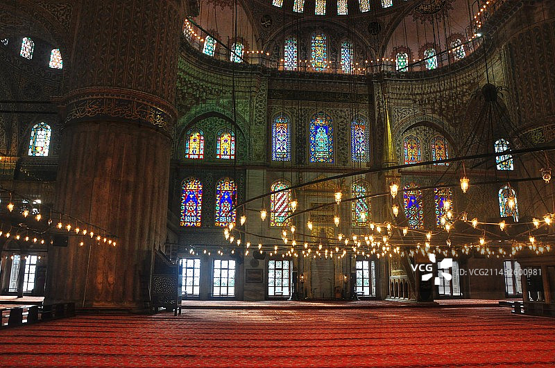 伊斯坦布尔蓝色清真寺 苏丹艾哈迈德清真寺图片素材
