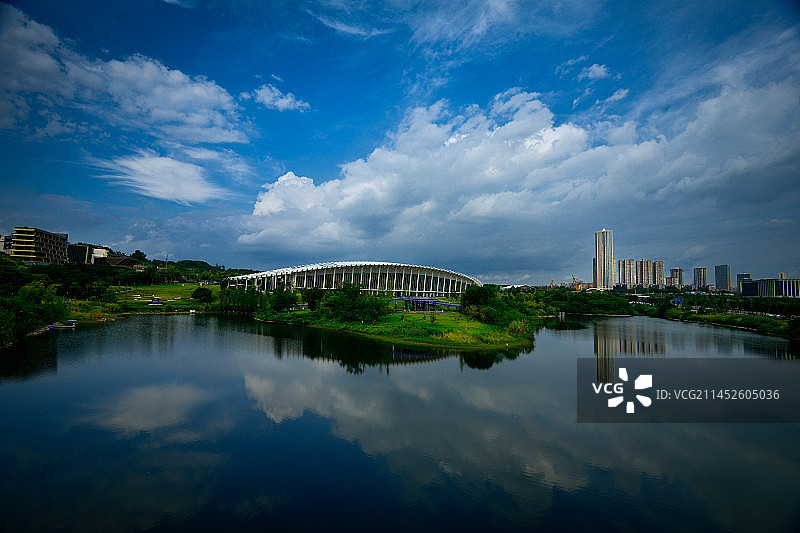 礼嘉智慧公园-白云湖图片素材