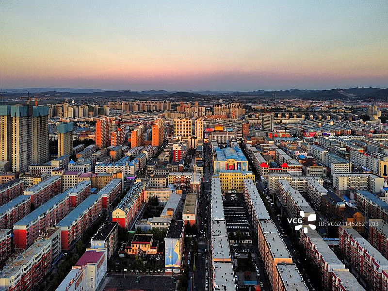 城市傍晚图片素材