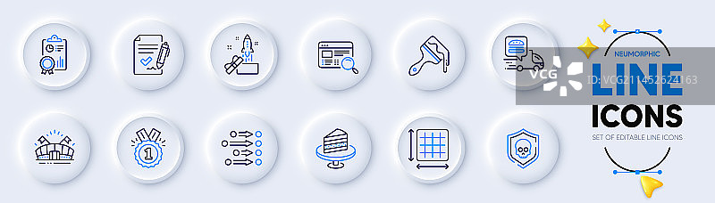 批准的协议和食品配送图片素材