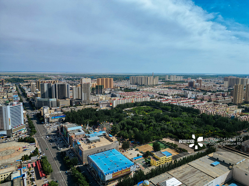 巴彦淖尔 人民公园 临河三中 星月广场 河套学院 临河图片素材