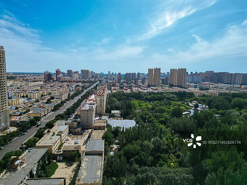 巴彦淖尔 人民公园 临河三中 星月广场 河套学院 临河图片素材