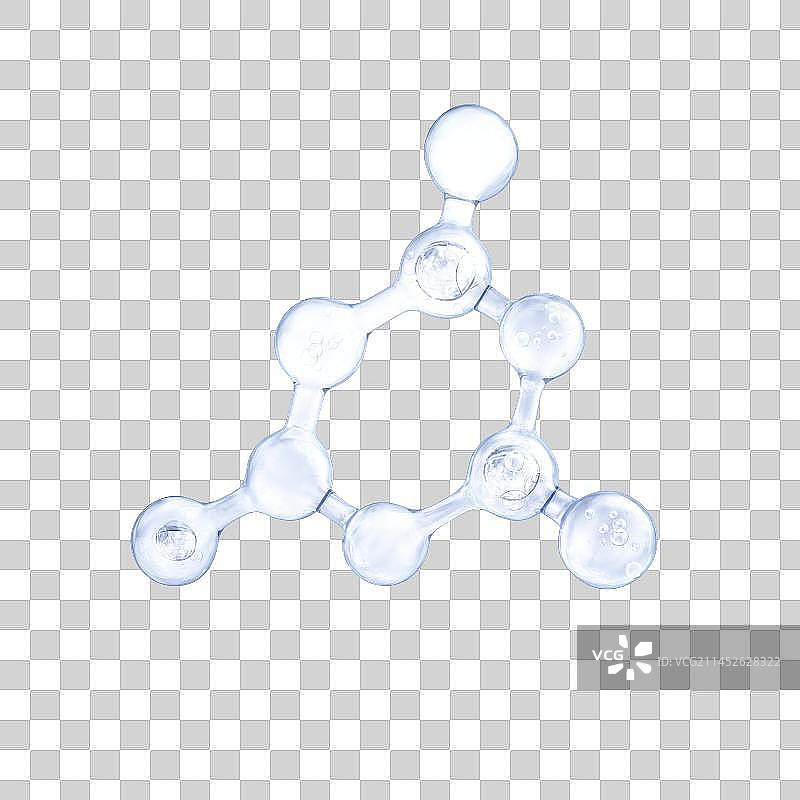 3D渲染的微观生物粒子图片素材