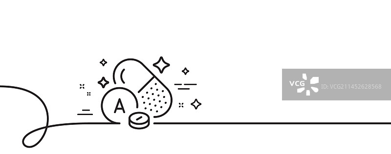 维生素A食物营养素线性图标图片素材