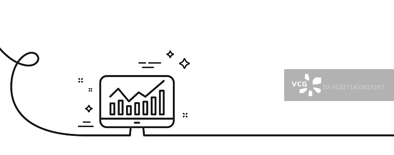 统计数据线形图标图片素材