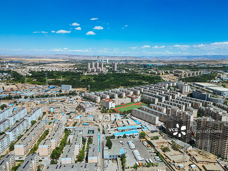 白银市 铜城商厦 金裕观澜 金鱼公园 万盛公园 地标航拍 白银区图片素材