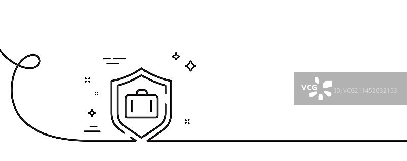 行李保护路线图标图片素材