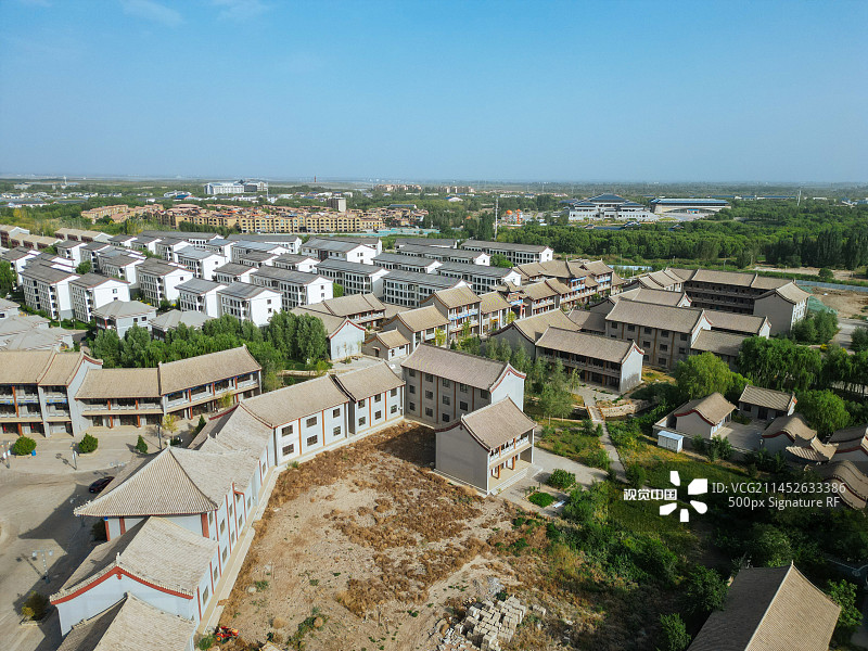 张掖 城市湿地博物馆 边塞竞技体育中心 湿地公园 甘州府城 玉水苑图片素材