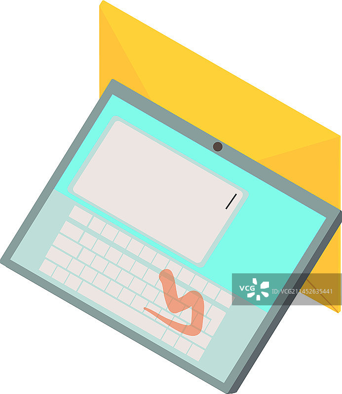 电子通讯图标2.5D图片素材