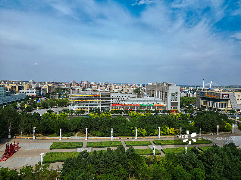 鄂尔多斯 成吉思汗广场 双驹广场 博物馆 大剧院 象棋广场 CBD图片素材