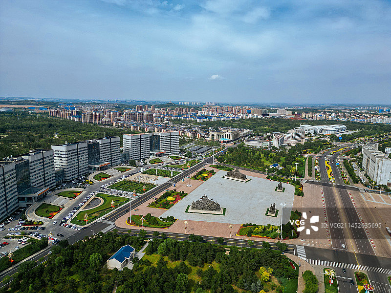 鄂尔多斯 成吉思汗广场 双驹广场 博物馆 大剧院 象棋广场 CBD图片素材