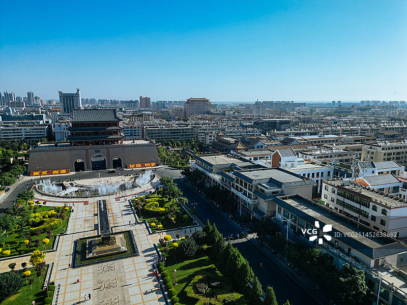 武威 南城门广场 文化广场 凉州区 鸠摩罗什寺图片素材