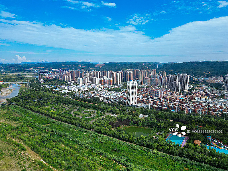 宝鸡 航拍 金台观 金台区 渭河公园 胜利大桥 人民公园 体育馆 金渭大桥 文化艺术中心图片素材