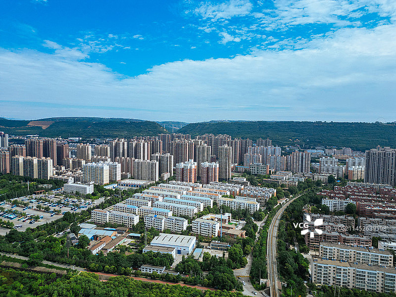 宝鸡 航拍 金台观 金台区 渭河公园 胜利大桥 人民公园 体育馆 金渭大桥 文化艺术中心图片素材