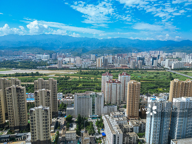 宝鸡 航拍 金台观 金台区 渭河公园 胜利大桥 人民公园 体育馆 金渭大桥 文化艺术中心图片素材