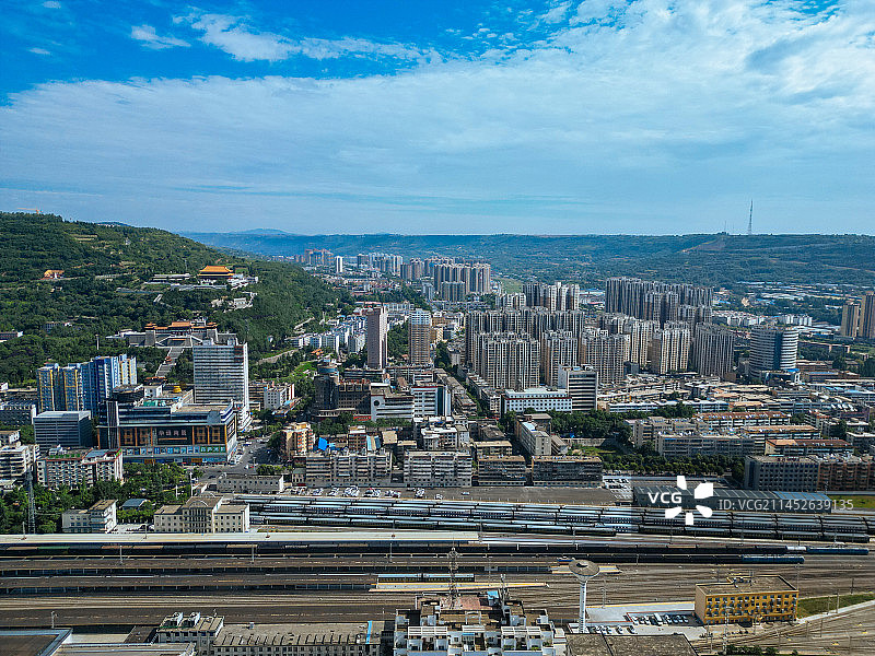宝鸡 航拍 金台观 金台区 渭河公园 胜利大桥 人民公园 体育馆 金渭大桥 文化艺术中心图片素材