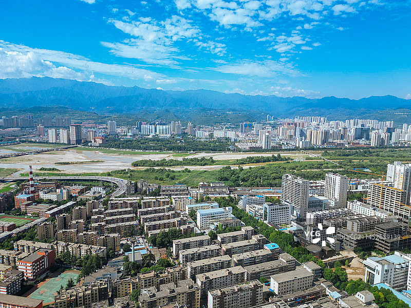 宝鸡 航拍 金台观 金台区 渭河公园 胜利大桥 人民公园 体育馆 金渭大桥 文化艺术中心图片素材