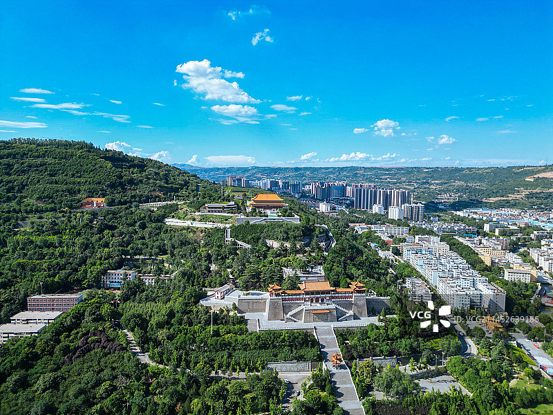 宝鸡 航拍 金台观 金台区 渭河公园 胜利大桥 人民公园 体育馆 金渭大桥 文化艺术中心图片素材