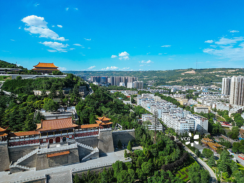 宝鸡 航拍 金台观 金台区 渭河公园 胜利大桥 人民公园 体育馆 金渭大桥 文化艺术中心图片素材