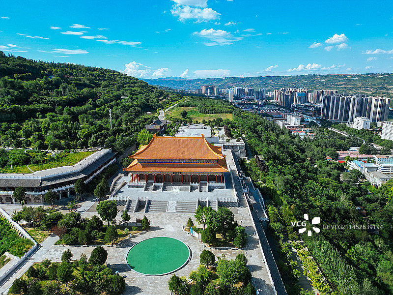 宝鸡 航拍 金台观 金台区 渭河公园 胜利大桥 人民公园 体育馆 金渭大桥 文化艺术中心图片素材