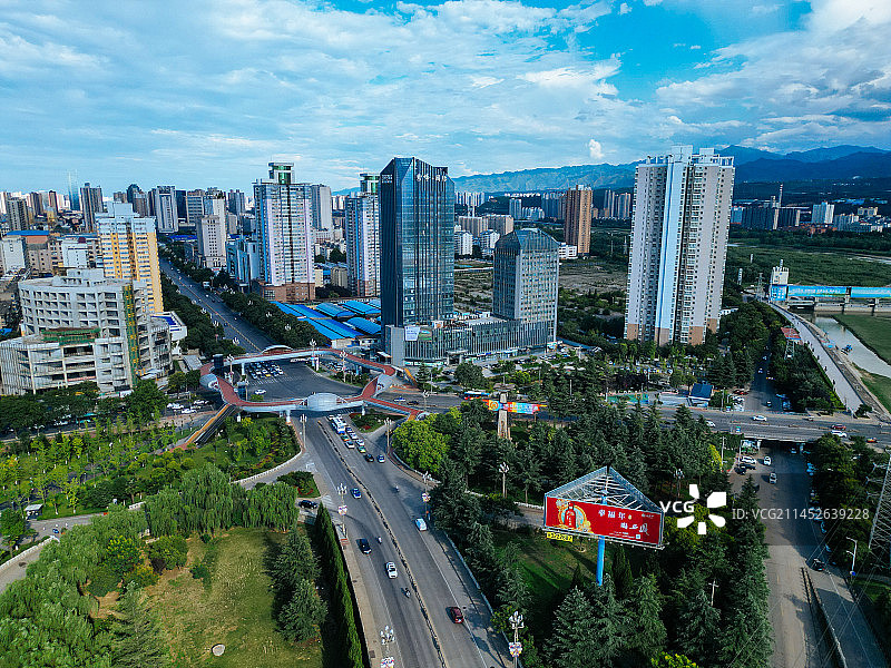 宝鸡 航拍 金台观 金台区 渭河公园 胜利大桥 人民公园 体育馆 金渭大桥 文化艺术中心图片素材