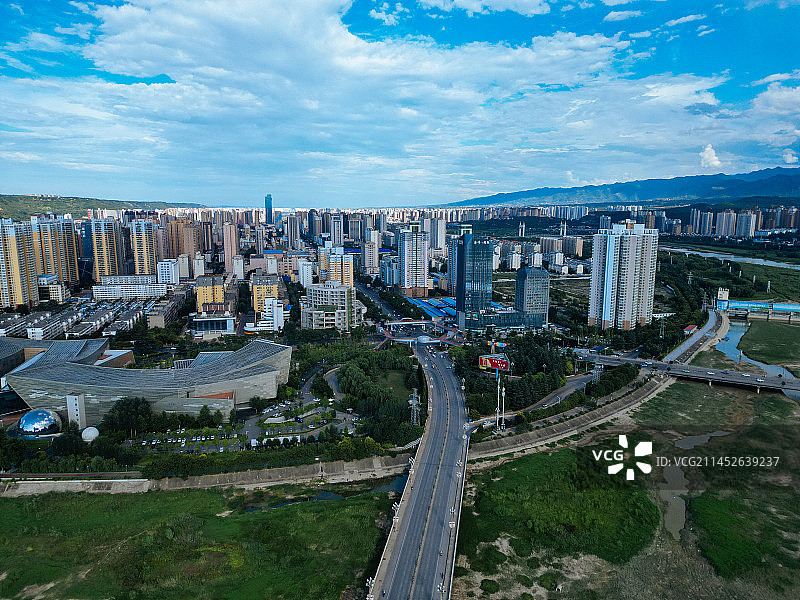 宝鸡 航拍 金台观 金台区 渭河公园 胜利大桥 人民公园 体育馆 金渭大桥 文化艺术中心图片素材