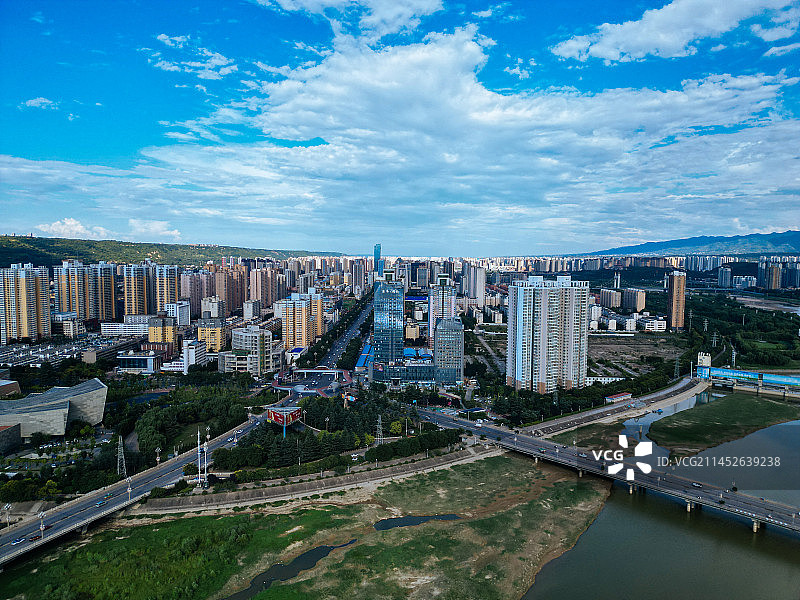 宝鸡 航拍 金台观 金台区 渭河公园 胜利大桥 人民公园 体育馆 金渭大桥 文化艺术中心图片素材